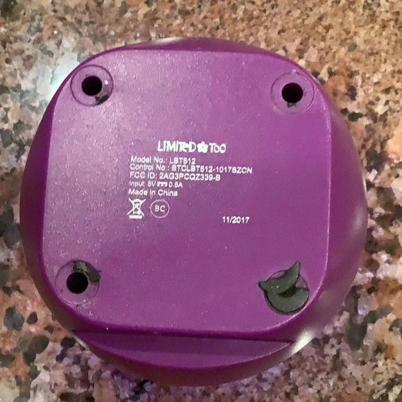Limited Too Purple Color Changing Speaker Preloved - Picture 3 of 3